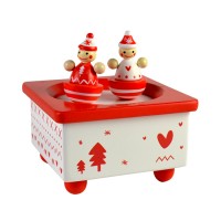 christmas rotating dancing santa music box gift for Children