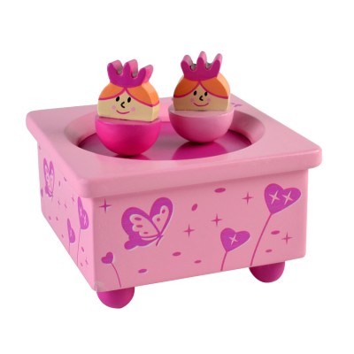 Two colourful dancing princess twirling along to the "SWAN LAKE" song delightful daughter gift music box