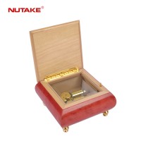 Wood material personalized music box,song,pattern,colour and shape all can be customized